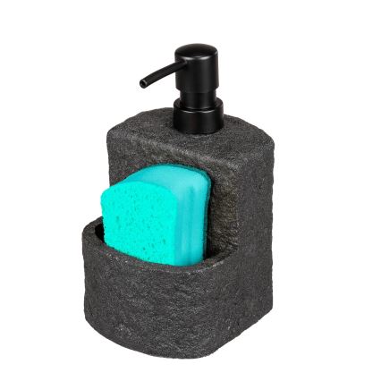 WENKO 54667100 - Dispensador de sabão FESTIVAL 10,5x18 cm preto