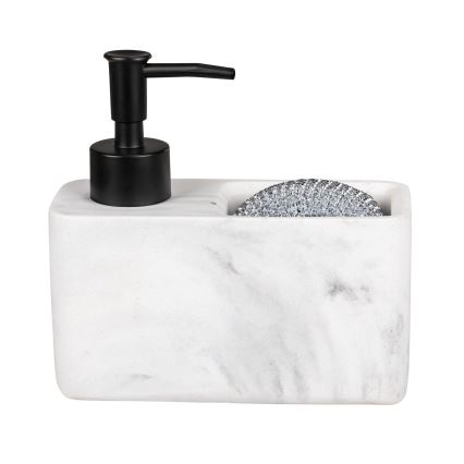 WENKO 54668100 - Dispensador de sabão RESA 14,5x14,3 cm branco/preto