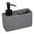 WENKO 54669100 - Dispensador de sabão RESA 14,5x14,3 cm cinzento/preto