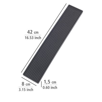 WENKO 54700100 - Tapete coletor 42x8 cm preto