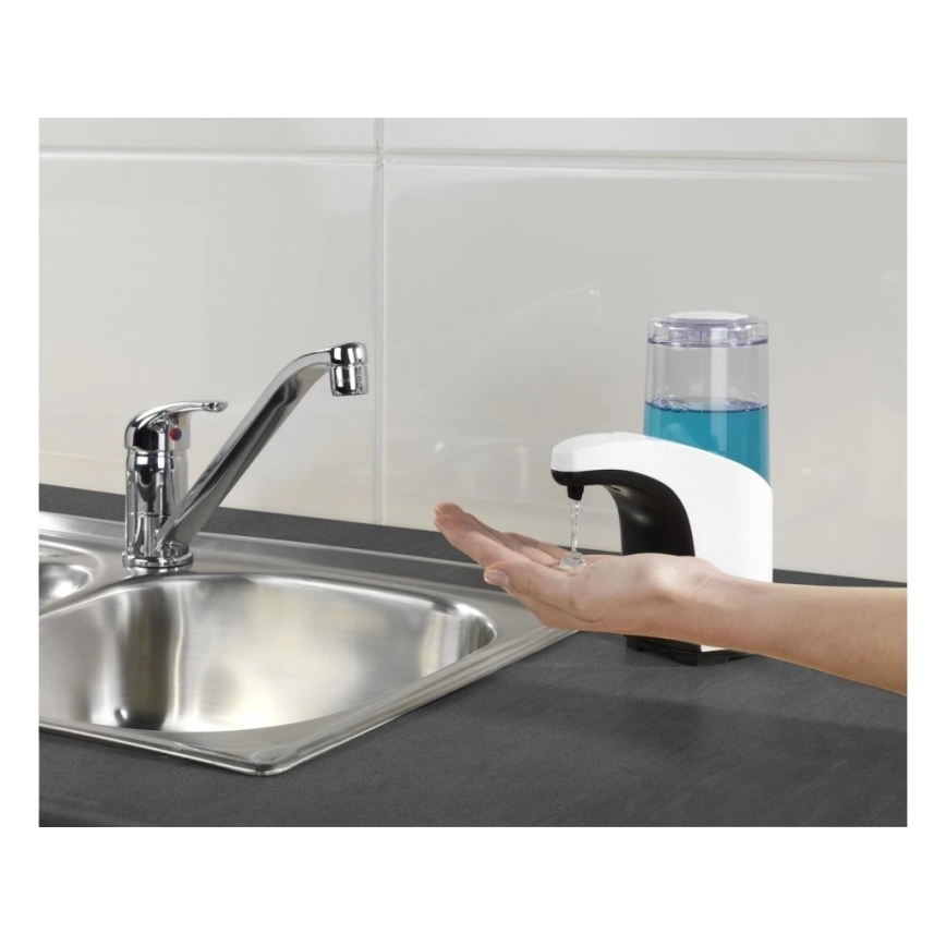 WENKO 54711100-Dispensador de sabão BUTLER 300 ml branco/transparente
