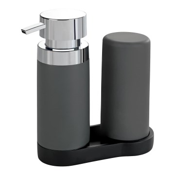 WENKO 54735100 - Estação de lavagem EASY SQUEEZ-E 15x18 cm cinzento/cinzento