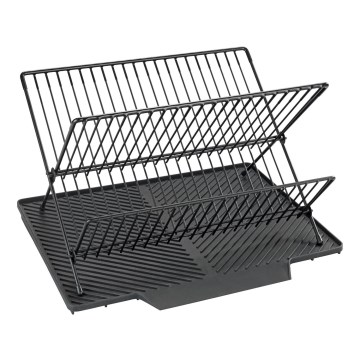WENKO 54771100 - Escorredor de louça NELIA 34x40 cm preto