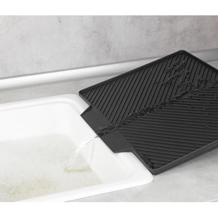 WENKO 54771100 - Escorredor de louça NELIA 34x40 cm preto