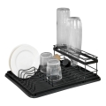WENKO 54798100 - Escorredor de louça AMY 42,5 x 31,5 cm preto