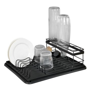WENKO 54798100 - Escorredor de louça AMY 42,5 x 31,5 cm preto