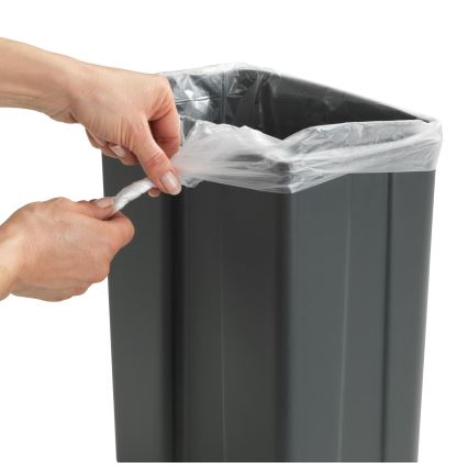 WENKO 54903100 - Cesto para fixar na porta 26 x 36,5 cm cinzento/prateado