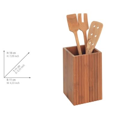 WENKO 54941100 - Conjunto de utensílios de cozinha, 3 peças, 11 x 18 cm, castanho
