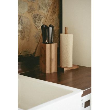 WENKO 54946100 - Suporte para rolos MERA 15x33 cm castanho
