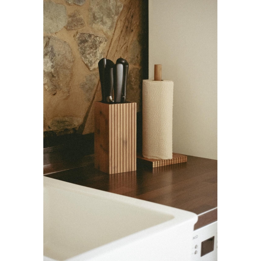 WENKO 54946100 - Suporte para rolos MERA 15x33 cm castanho