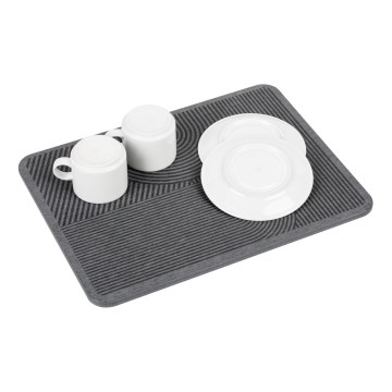 WENKO 54955100 - Tapete de secagem DAMON 40x30 cm diatomita/cinzento