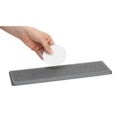 WENKO 54957100 - Tapete escorredor DAMON 30x8 cm cinzento