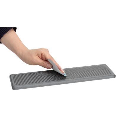 WENKO 54957100 - Tapete escorredor DAMON 30x8 cm cinzento