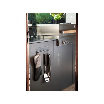 WENKO 55014100-Gancho BLACK OUTDOOR KITCHEN 30x6,5 cm preto