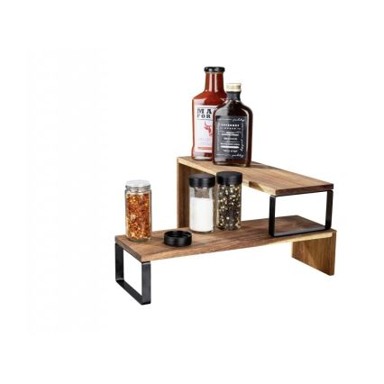 WENKO 55097100-Prateleira BLACK OUTDOOR KITCHEN 36x16 cm castanha/preta