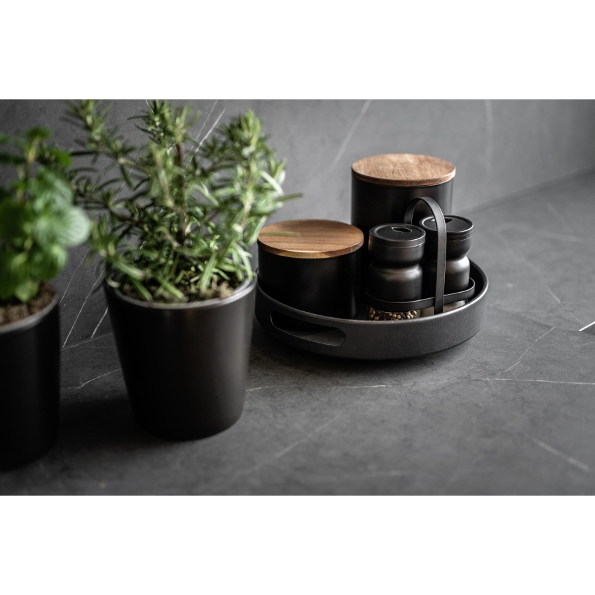 WENKO 55098100 - Bandeja BLACK OUTDOOR KITCHEN 26x6 cm preta