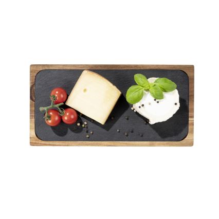 WENKO 55103100 - Tábua de cortar BLACK OUTDOOR KITCHEN 30 x 15 cm castanho/cinza