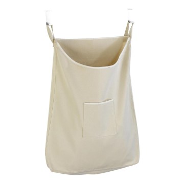 WENKO 62107100 - Cesto para roupa CANGURO 52x81 cm bege/prateado