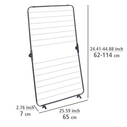 WENKO 63003100 - Estendal para roupa CHAMPION 65x114 cm, preto