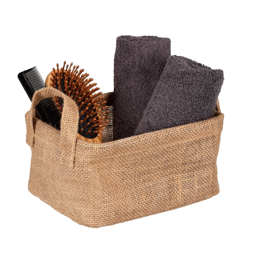 WENKO 64470100 - Cesto JUNA 20x15 cm castanho