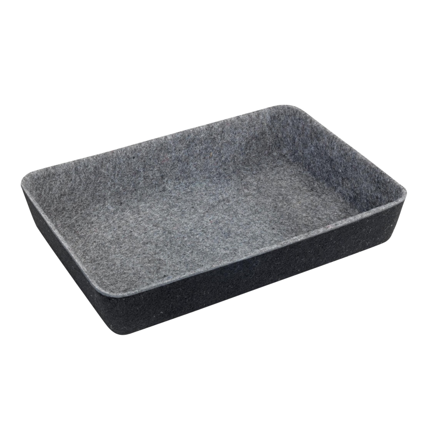 WENKO 64502100 - Organizador de gaveta FELT 28,5x20 cm cinzento