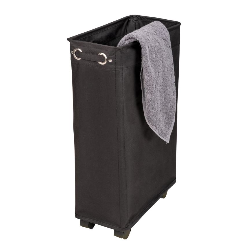 WENKO 69737800 - Cesto para roupa suja CORNO 18,5x60 cm preto