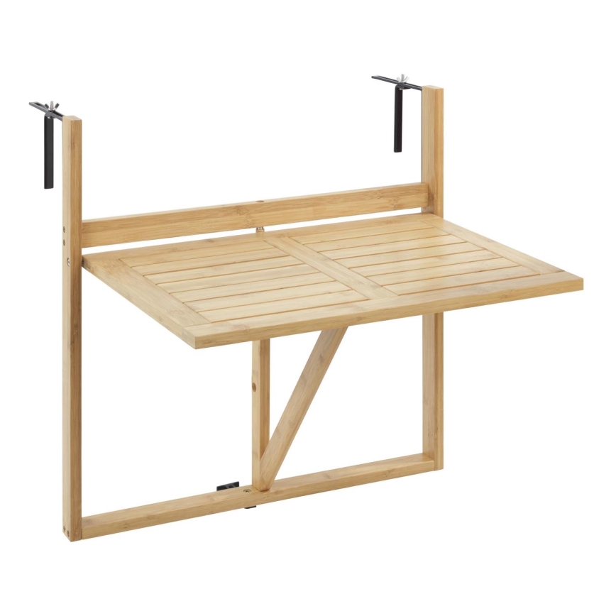 WENKO 69806800 - Mesa WAIKIKI 64x65 cm branco/castanho