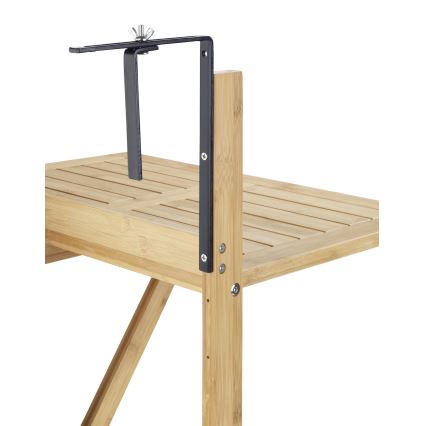 WENKO 69806800 - Mesa WAIKIKI 64x65 cm branco/castanho