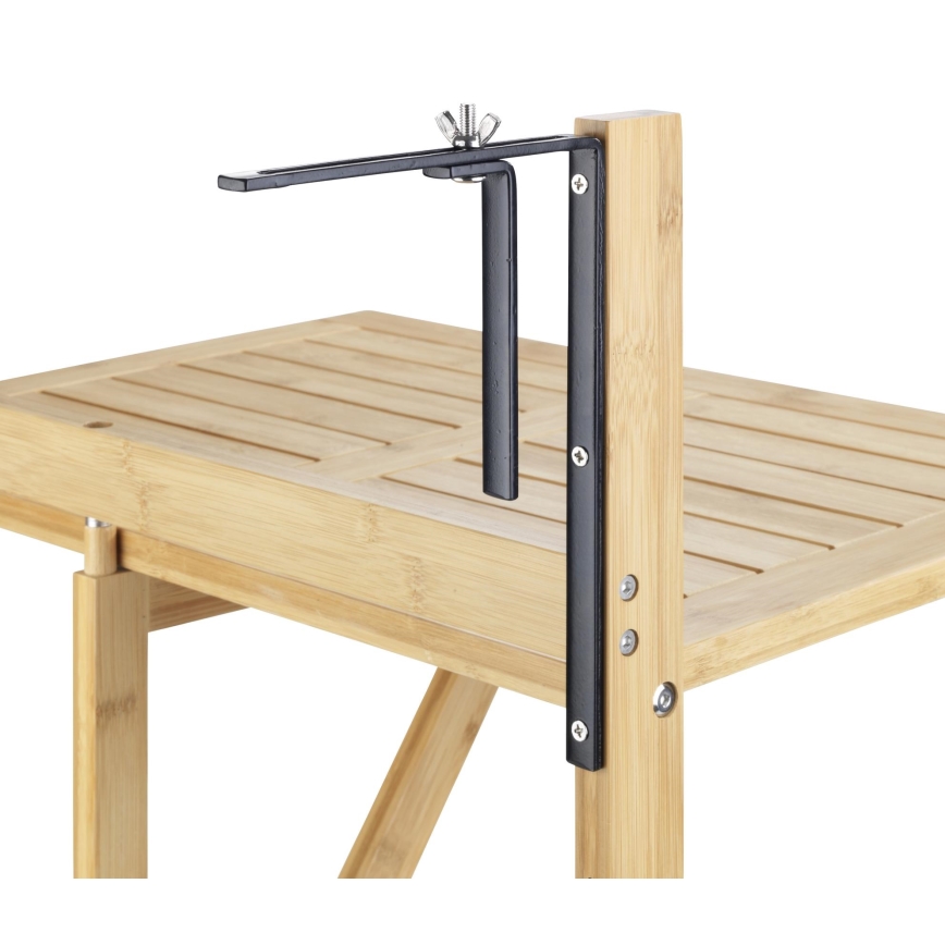 WENKO 69806800 - Mesa WAIKIKI 64x65 cm branco/castanho