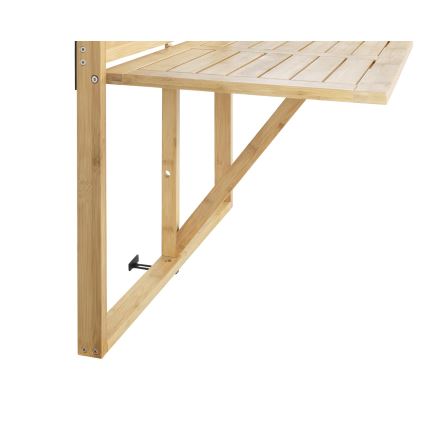 WENKO 69806800 - Mesa WAIKIKI 64x65 cm branco/castanho