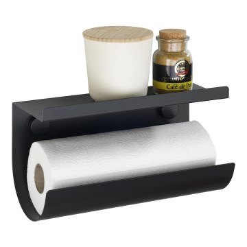 WENKO 71144800 - Suporte para rolo JET 30x15 cm preto