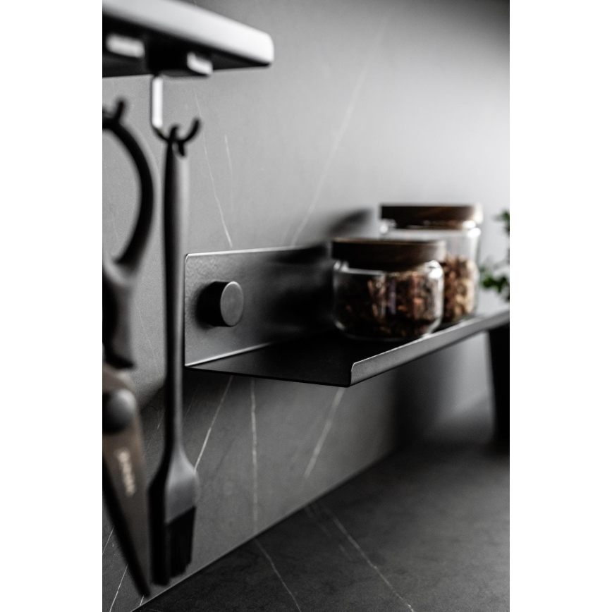 WENKO 71147800 - Prateleira JET 25x7,5 cm preta