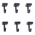 WENKO 71149800 - Ganchos JET 2,2x3,9 cm pretos/prateados