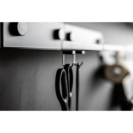 WENKO 71149800 - Ganchos JET 2,2x3,9 cm pretos/prateados