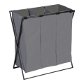 WENKO 71297800 - Cesto para roupa TRIO 69x76 cm cinzento/preto