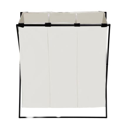 WENKO 71298800 - Cesto para roupa TRIO 69x76 cm creme/preto