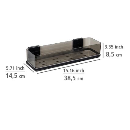WENKO 71446800 - Prateleira VACUUM-LOC QUADRO ED 38,5x14,5 cm preta