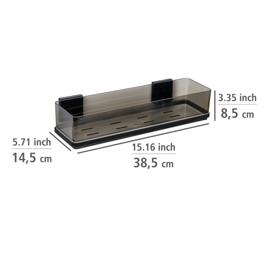 WENKO 71446800 - Prateleira VACUUM-LOC QUADRO ED 38,5x14,5 cm preta
