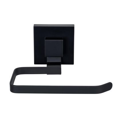 WENKO 71447800 - Suporte para papel higiénico VACUUM-LOC QUADRO ED 14x11 cm preto