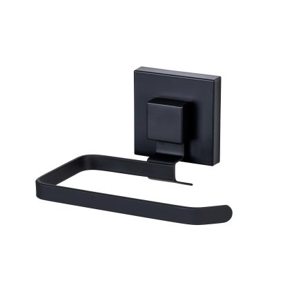 WENKO 71447800 - Suporte para papel higiénico VACUUM-LOC QUADRO ED 14x11 cm preto