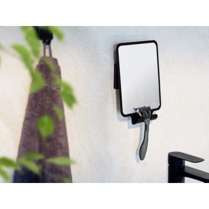 WENKO 71449800 - Espelho VACUUM-LOC QUADRO ED 14x19,5 cm preto