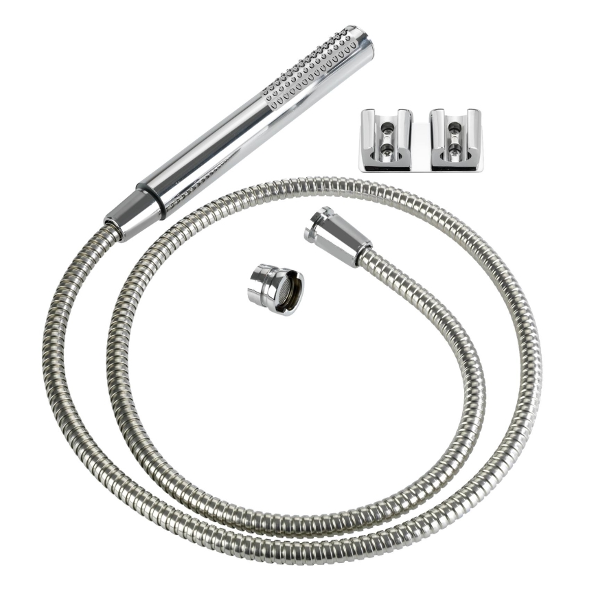 WENKO 81340100 - Duche DUO 170x2,7 cm cromado brilhante/prateado/cinzento