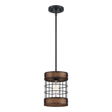 Westinghouse 61179 - Candeeiro suspenso LANGSTON 1xE27/60W/230V barnwood