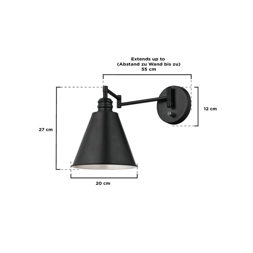 Westinghouse 61254 - Candeeiro de parede TROCADERO 1xE27/60W/230V