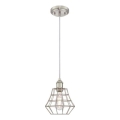 Westinghouse 6337240 - Lustre suspenso por cabo NATHAN 1xE27/60W/230V Ø 19 cm prateado