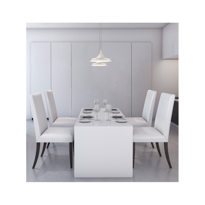 Westinghouse 6362540 - Lustre LED regulável suspenso por cabo MASSIE LED/8W/230V diâmetro 35 cm