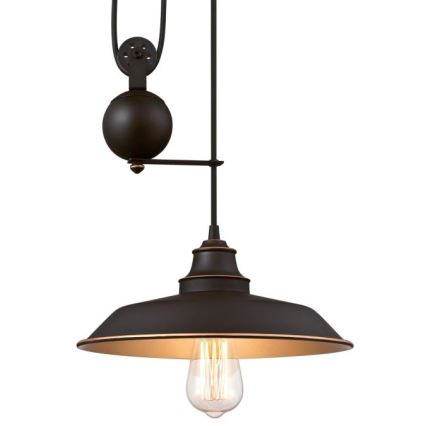 Westinghouse 6363240 - Lustre LED suspenso com cabo IRON HILL 1xE27/60W/230V Ø 31 cm