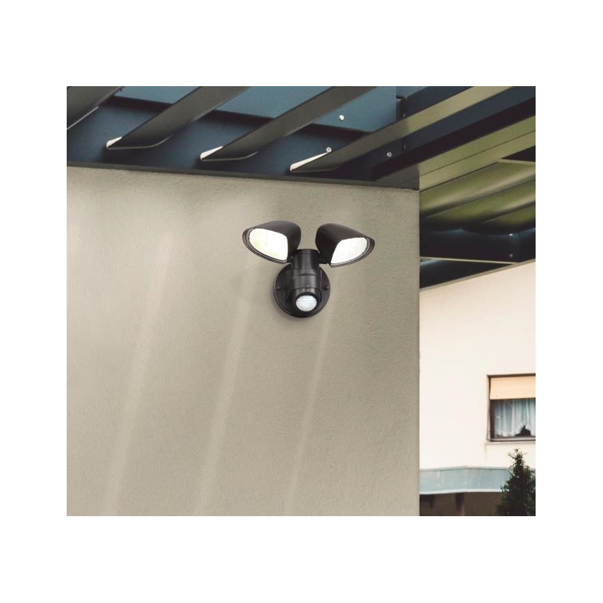 Westinghouse 63643 - Holofote exterior LED com sensor LED/17,5W/230V IP44