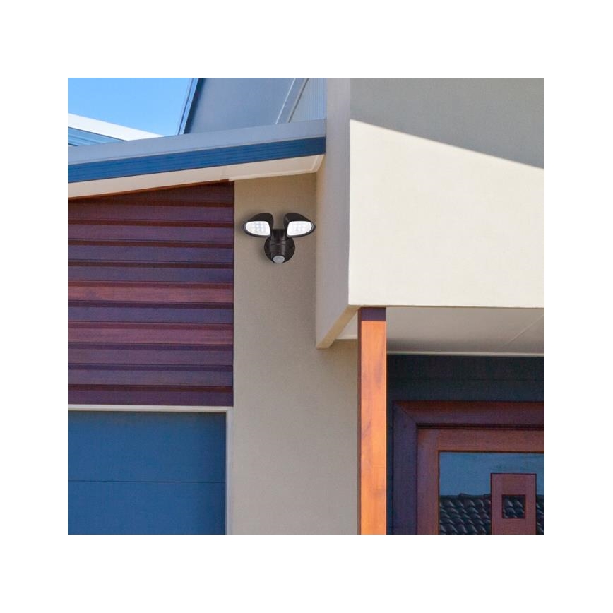 Westinghouse 63643 - Holofote exterior LED com sensor LED/17,5W/230V IP44