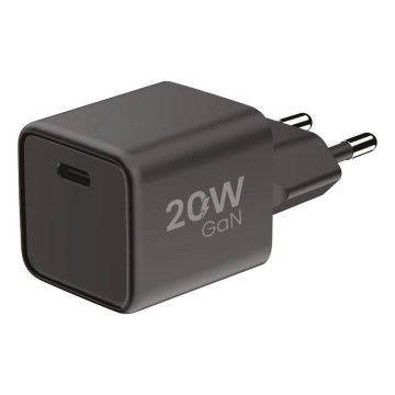 Winner Group - Adaptador de carregamento rápido 1xUSB-C Power Delivery 20W preto